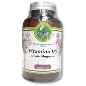 Vitamina D3 + Citrato de Magnesio Genesis X 90 Cápsulas