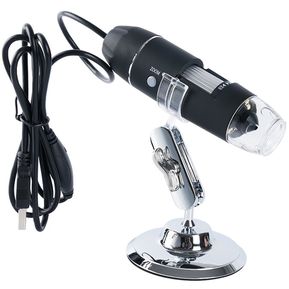 Microscopio 8 LED 1600x Handheld Portable Interfaz USB Microscopio digital