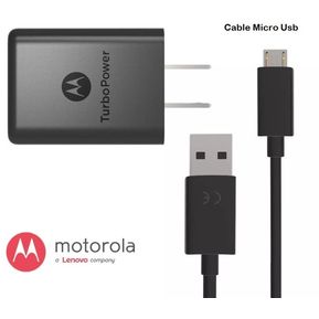 Cargador Motorola Mototurbo Power Moto G3 G3 Turbo.