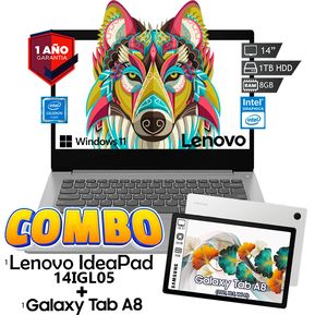 Combo Laptop Lenovo IdeaPad 3 14IGL05 1T...