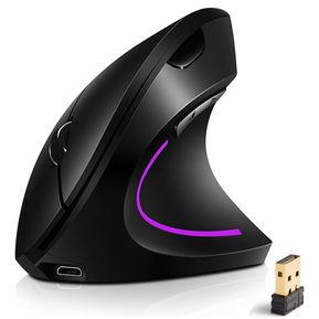 Mouse Ergonomico Vertical Inalambrico 2.4g Recargable USB
