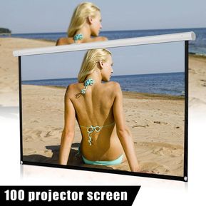 60 '' 72 '' 84 '' 100 '' 120 '' 16: 9 Pantalla de proyector HD Cine Proyección en exteriores AU - 100 pulgadas