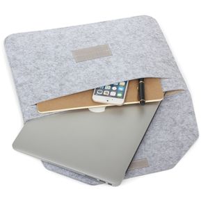 11,6 Pulgadas Moda Universal Funda Bolsa Caso Tablet Laptop MacBook Air De 11,6 Pulgadas Sentía Bolsa, Tamaño: 33x22x1cm (gris)