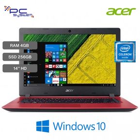 Portátil Acer Aspire 3 A314-32-C9JQ Celeron N4000 4GB SSD 256GB 14'' Win 10 Home