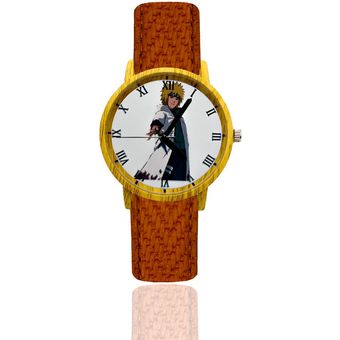 Reloj Minato Namikaze Estilo Madera Mas Estuche Pimushop Linio