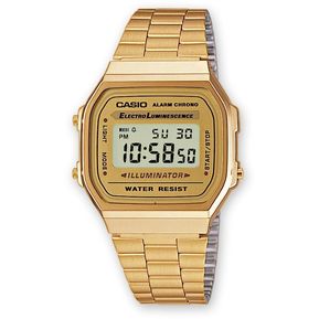 Reloj Casio Retro Dorado Unisex Original A-168wg-9w