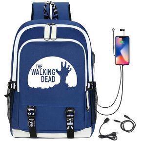 The Walking Dead Student Backpack-Bolsa duradera para computadora portátil para adolescentes, ni