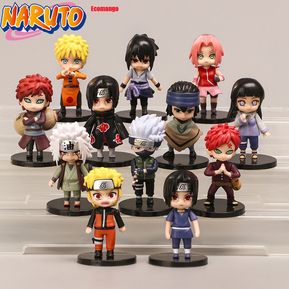 12 piezas Naruto Ninja Collection Toy Set Figuras de acción 7cm