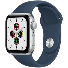 Apple Watch SE 1 Gen 40mm GPS Plateado Banda Deportiva Azul