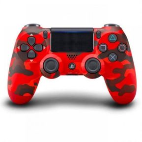 Mando PS4 control Dualshock 4 Camuflado Rojo