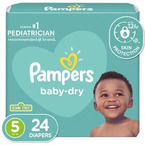 Pañal Pampers Baby Dry Etapa 5 Paquete X 24 Und