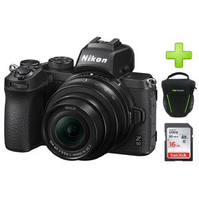 Cámara Nikon Z50 Mirrorless 20.9 Mp Lente 16-50mm+16GB+Bolso