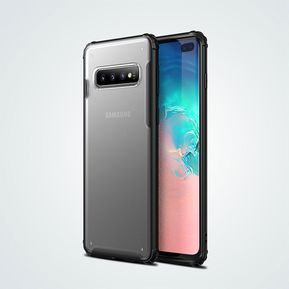 kentaDD Funda Carcasa Samsung Galaxy S10 Plus + Armadura de silicona Negro