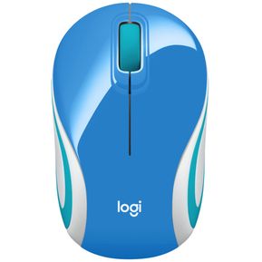 Mini Mouse Logitech M187 Azul Inalámbrico