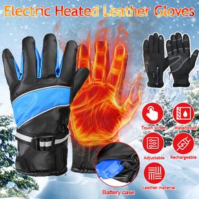 Guante normal / Guantes batería eléctrica con calefacción para hombres, mujeres, Pantalla táctil resistente al agua Los mensajes de texto-Electric Heated Gloves