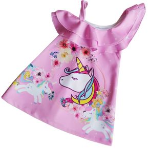 Vestido Para Niñas Con Bolero De Unicornio Petite Shop i371 Rosa