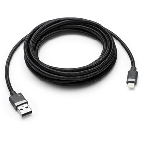 Cable USB-IOS Negro Diseño Enmallado Mayor Resistencia IPhone Carga Rápida