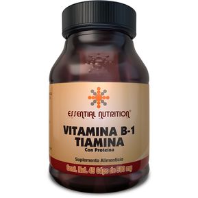 Vitamina B-1 Tiamina, 45 Cápsulas de 500 mg