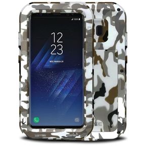 Camuflage Metal Armor Case para Samsung Galaxy S8 más cubierta a prueba de choques