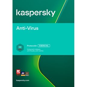Licencia Kaspersky Antivirus 1 Equipo por 2 Años Ultima Versión