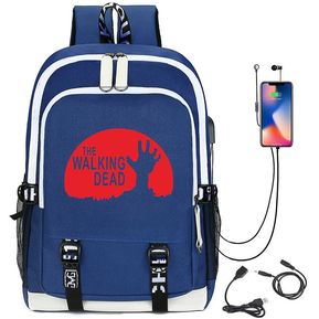 The Walking Dead Student Backpack-Bolsa para computadora portátil duradera para adolescentes, ni