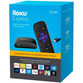 Roku Express Convertidor Smart Tv Wifi-Negro