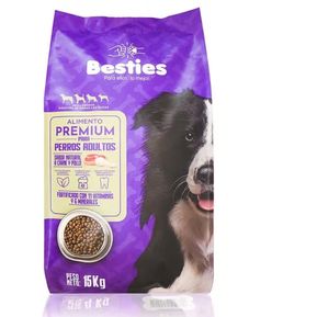 Besties - Alimento Perros Adultos Sabor Carne y Pollo - 15Kg
