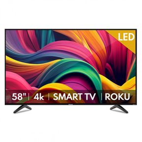 Pantalla Hisense UHD 58 4K Smart TV Roku Led 58R6E3