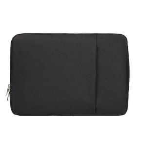 11,6 Pulgadas Moda Suave Denim Bags Portable Universal Laptop Notebook Laptop Funda Con Cremallera Para MacBook Air, Lenovo Y Otros Laptops, Tamaño: 32.2x21.8x2cm (negro)