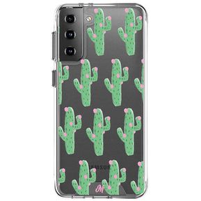 Funda Cactus Con Flor Rosa Space Samsung S21 Plus
