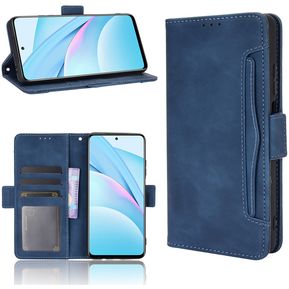 Estuche Para Xiaomi Mi 10T Lite 5G Estuche Para billetera de cuero Flip Vintage - Azul