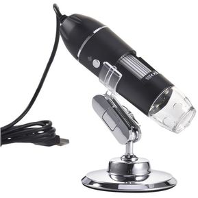 Microscopio digital USB 1600x zoom óptico HD 8 LEDs