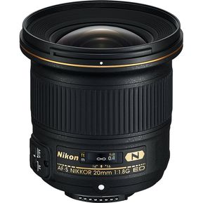 Nikon AF-S NIKKOR 20mm f1.8G ED Lens - Black