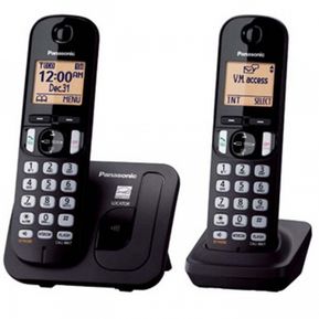 Teléfono Inalámbrico PANASONIC KX-TGC212MEB 2 piezas LCD