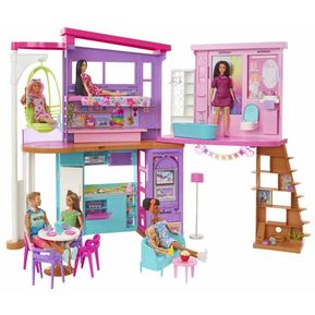 Set Conjunto De Juego Casa De Vacaciones De Barbie Mattel