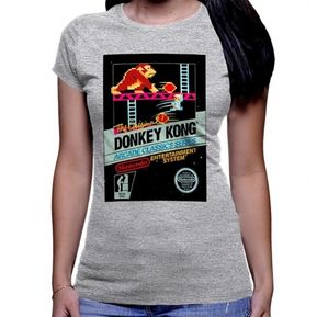 Camiseta Estampada Dama Donkey Kong