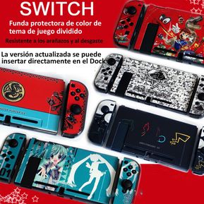Funda protectora de Nintendo Switch Theme para consola y Joy-Con + Protector de pantalla