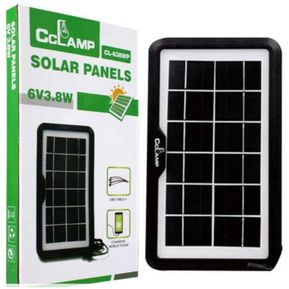 Cargador Solar Viajero Cl-635 6v3.5w Usb Múltiples Cabezales