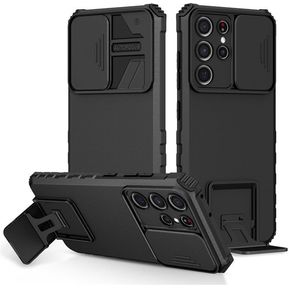 Para Samsung Galaxy S21 Ultra Phone Case Cámara deslizante-Negro