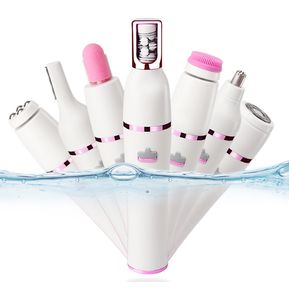 Afeitadora eléctrica para mujer depiladora de bikini para cara 7 en 1