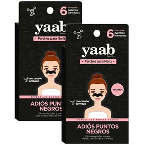 Yaab Beauty - 2 cajas Adios puntos negros 6 parches mujer