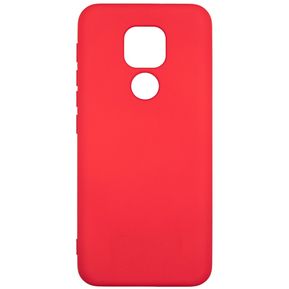 Funda Silicone Case Premium Rojo Para Moto G9G9 Play E7 Plus