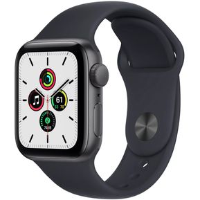 Apple Watch SE 1 Gen 44mm GPS Gris Espacial Banda Deportiva Negra