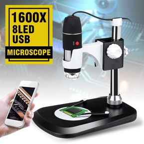 1600X 8 LED Zoom USB Microscopio Digital Lupa Microscopio CáMara