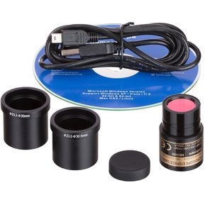 Cámara Digital Amscope Para Microscopio 3 Mp