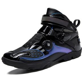 (#Blue)Zapatos de ciclismo profesionales para hombre,botas de Motocross de alta calidad para conducción al aire libre