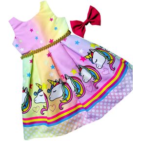 Vestido Para Niñas Unicornio Petite Shop i588 Lila