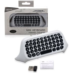 TY-64 Wireless Chat pad Game Keyboard con conector de audio/auriculares para Xbox One