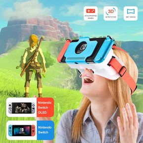 Auriculares VR para Nintendo Switch OLED Modelo/Nintendo Switch 3D VR (realidad virtual), gafas, Switch VR Labo Gafas para Nintendo Switch