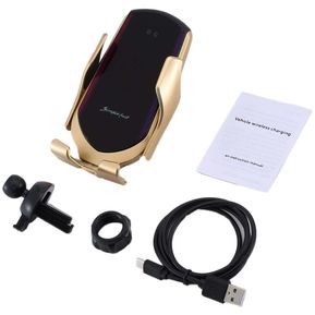 Wireless Car Charger 2 in 1 Qi Quick Charge Automatic Clamping Auto Vent Bracket Cell Phone Holder for Samsung for Galaxy S9